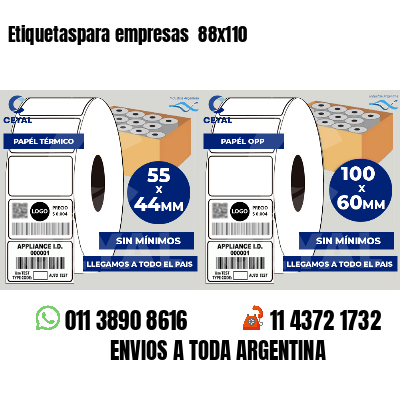 Etiquetaspara empresas 88x110
