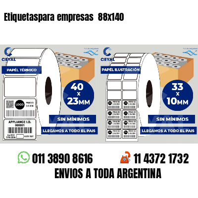 Etiquetaspara empresas  88x140