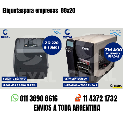 Etiquetaspara empresas 88x20