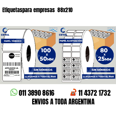 Etiquetaspara empresas 88x210