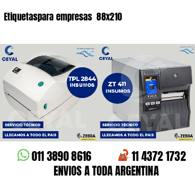 Etiquetaspara empresas 88x210