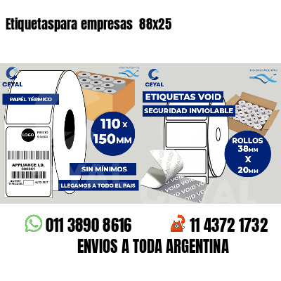 Etiquetaspara empresas 88x25
