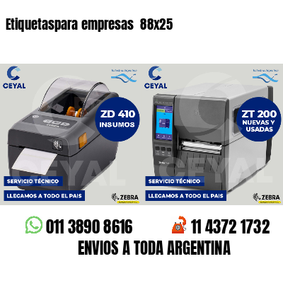 Etiquetaspara empresas 88x25