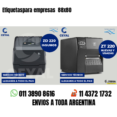 Etiquetaspara empresas  88x80