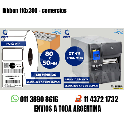 Ribbon 110x300 - comercios