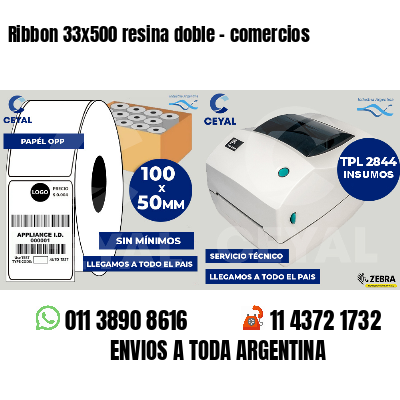 Ribbon 33x500 resina doble - comercios