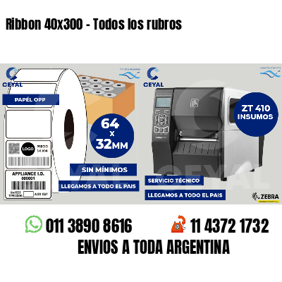 Ribbon 40x300 - Todos los rubros