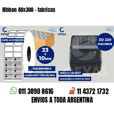 Ribbon 40x300 - fabricas