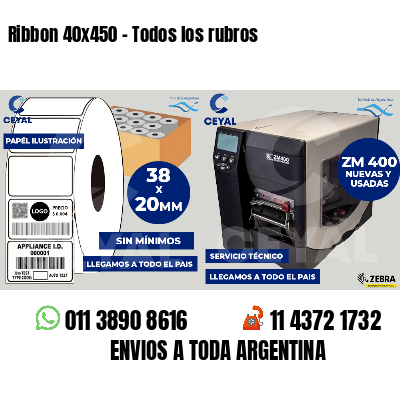Ribbon 40x450 - Todos los rubros