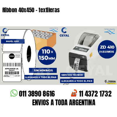 Ribbon 40x450 - textileras
