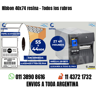 Ribbon 40x74 resina - Todos los rubros