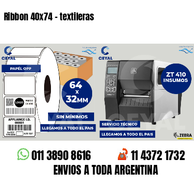 Ribbon 40x74 - textileras