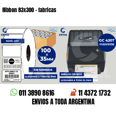 Ribbon 83x300 - fabricas