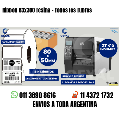 Ribbon 83x300 resina - Todos los rubros