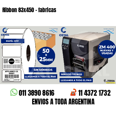 Ribbon 83x450 - fabricas