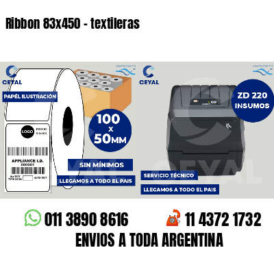 Ribbon 83x450 - textileras