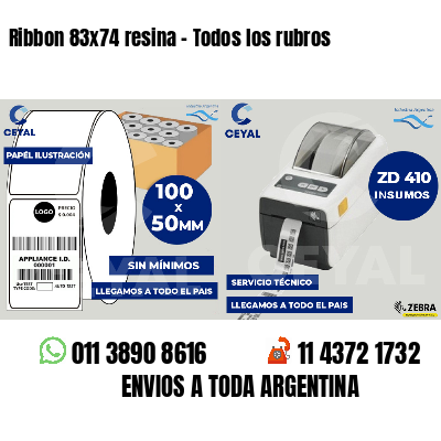 Ribbon 83x74 resina - Todos los rubros