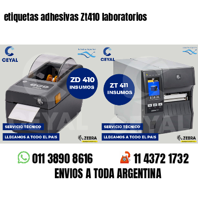 etiquetas adhesivas Zt410 laboratorios