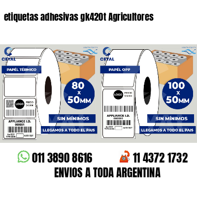 etiquetas adhesivas gk420t Agricultores