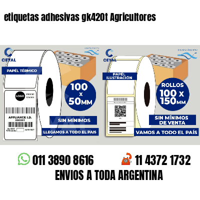 etiquetas adhesivas gk420t Agricultores