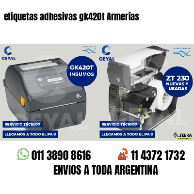 etiquetas adhesivas gk420t Armerías