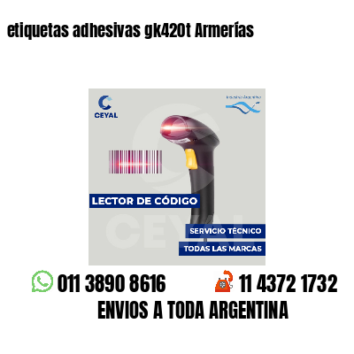 etiquetas adhesivas gk420t Armerías