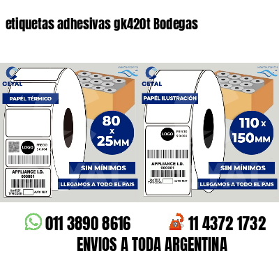 etiquetas adhesivas gk420t Bodegas