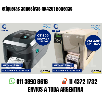 etiquetas adhesivas gk420t Bodegas