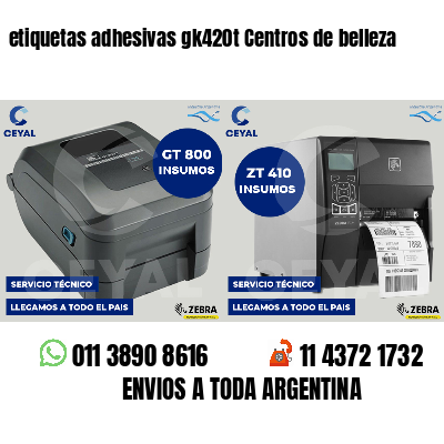 etiquetas adhesivas gk420t Centros de belleza
