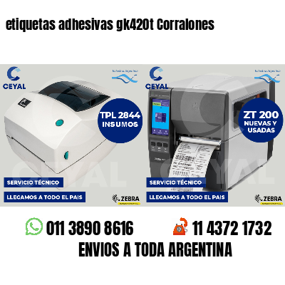 etiquetas adhesivas gk420t Corralones