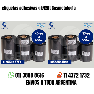 etiquetas adhesivas gk420t Cosmetología