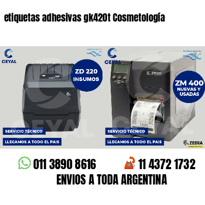 etiquetas adhesivas gk420t Cosmetología