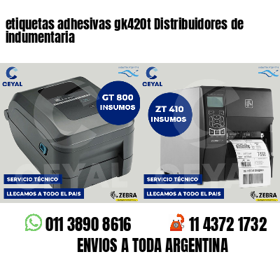 etiquetas adhesivas gk420t Distribuidores de indumentaria