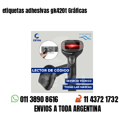 etiquetas adhesivas gk420t Gráficas