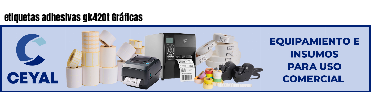 etiquetas adhesivas gk420t Gráficas