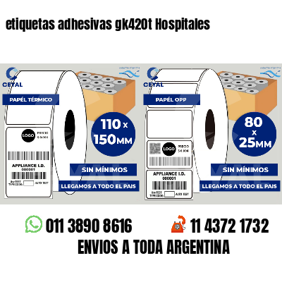 etiquetas adhesivas gk420t Hospitales
