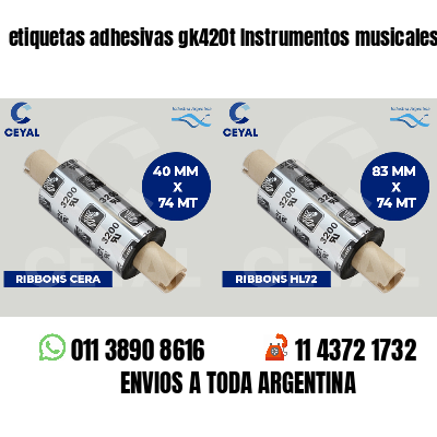 etiquetas adhesivas gk420t Instrumentos musicales