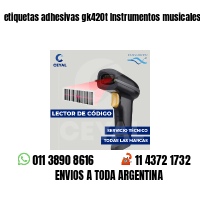 etiquetas adhesivas gk420t Instrumentos musicales
