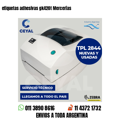 etiquetas adhesivas gk420t Mercerías