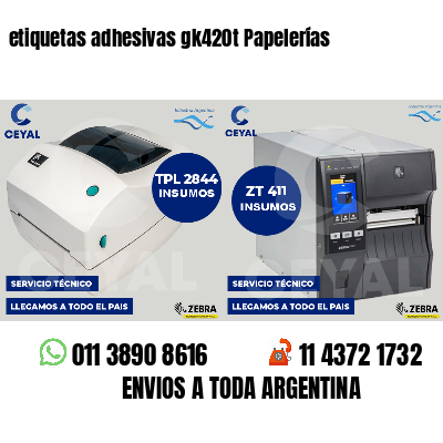 etiquetas adhesivas gk420t Papelerías