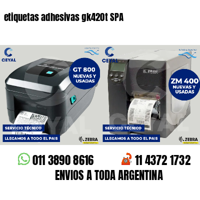 etiquetas adhesivas gk420t SPA