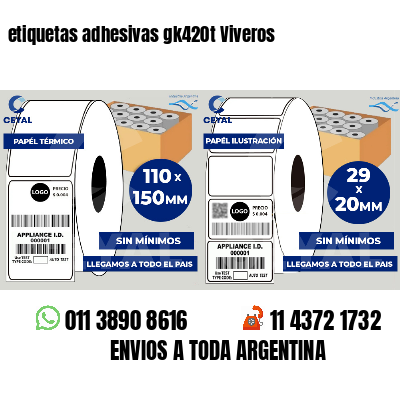 etiquetas adhesivas gk420t Viveros