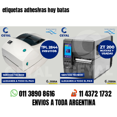 etiquetas adhesivas hoy batas