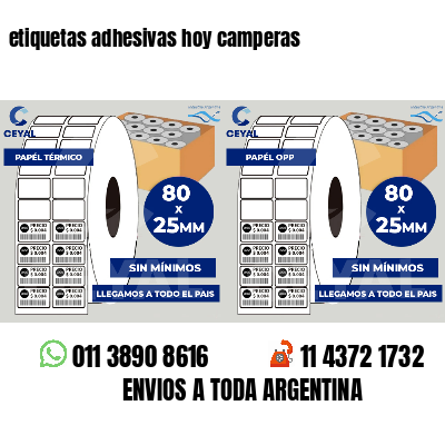 etiquetas adhesivas hoy camperas