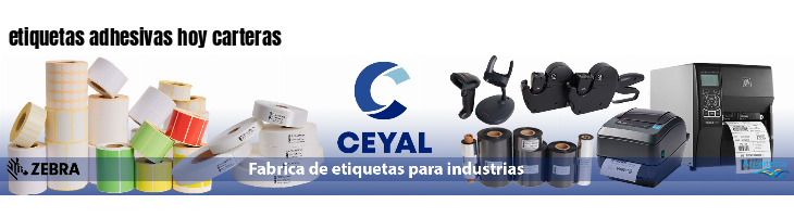 etiquetas adhesivas hoy carteras