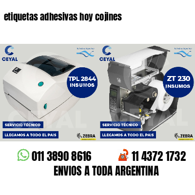etiquetas adhesivas hoy cojines