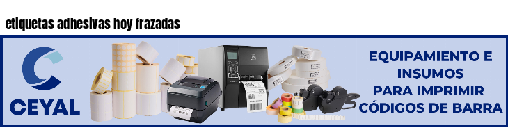 etiquetas adhesivas hoy frazadas