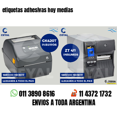 etiquetas adhesivas hoy medias