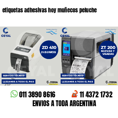 etiquetas adhesivas hoy muñecos peluche