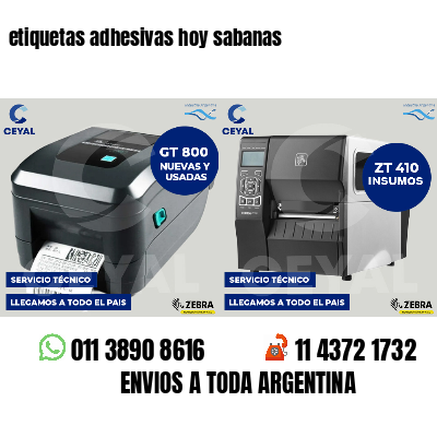 etiquetas adhesivas hoy sabanas